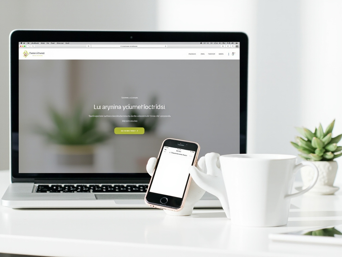 Professional website displayed on laptop and smartphone as an affordable alternative to agency-built sites