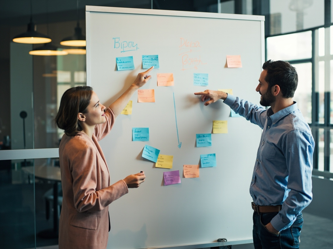 Marketing team building topic clusters for SaaS SEO content