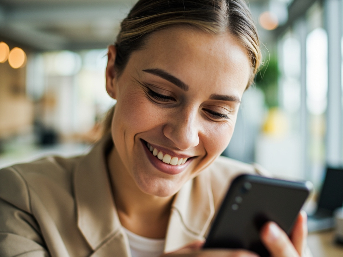 Professional engaging with social media on smartphone showing audience relationship building through social media marketing