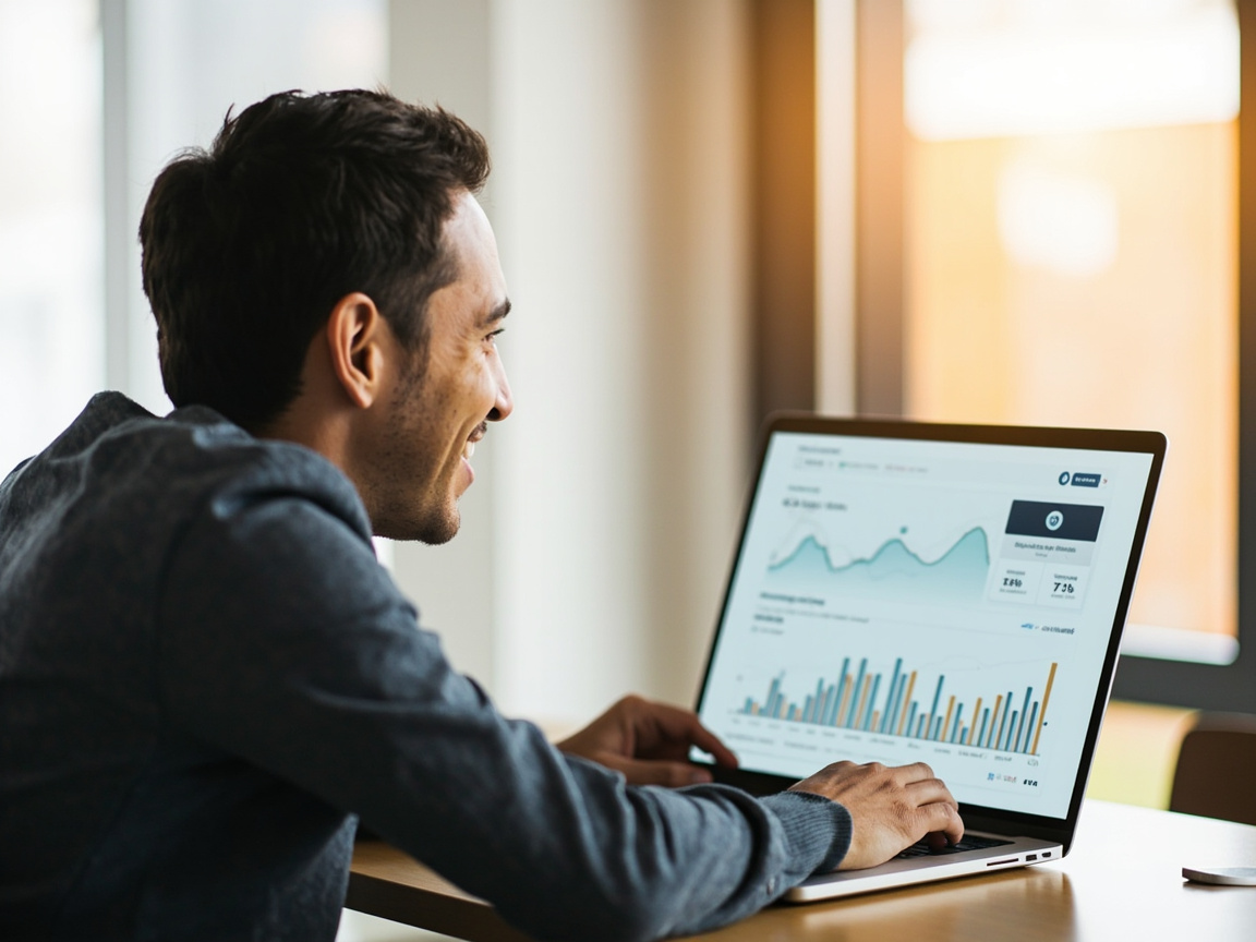 Business owner reviewing website improvements to stop losing customers and increase conversions